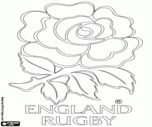 Colorear Logo del equipo inglés de rugby