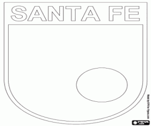 Colorear Logo del Independiente Santa Fe