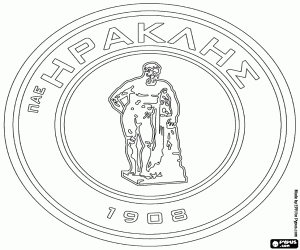 Colorear Logo del Iraklis de Tesalónica