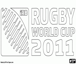 Colorear Logo del Mundial de Rugby 2011