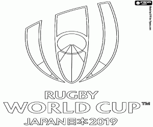 Colorear Logo del Mundial de Rugby 2019