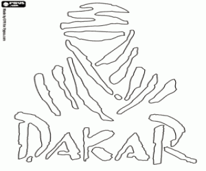 Colorear Logo del Rally Dakar