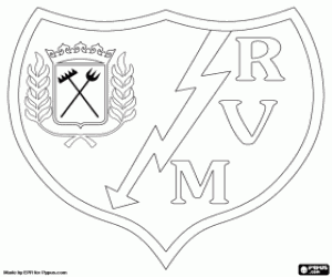Colorear Logo del Rayo Vallecano