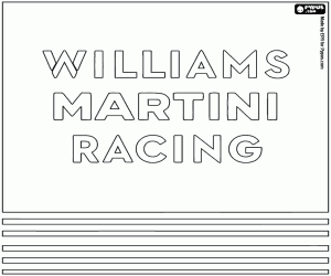 Colorear Logo del Williams Martini Racing