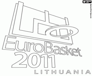 Colorear Logo EuroBasket 2011 Lituania