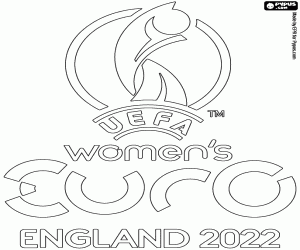 Colorear Logo Eurocopa Femenina 2022