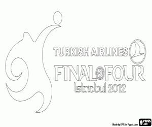Colorear Logo Euroliga Estambul 2012