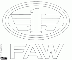 Colorear Logo FAW Car Company