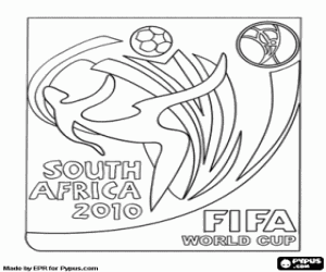Colorear Logo FIFA Mundial Sudáfrica 2010