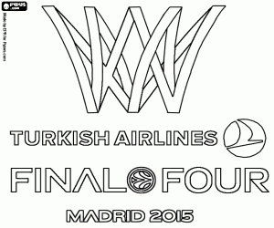 Colorear Logo Final Euroleague Madrid2015
