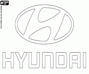 Colorear Logo Hyundai