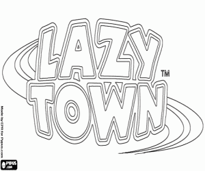 Colorear Logo Lazy Town