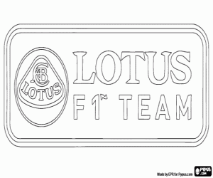 Colorear Logo Lotus F1 Team