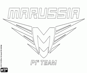 Colorear Logo Marussia F1 Team