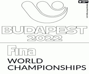 Colorear Logo Mundial Budapest 2022
