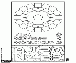 Colorear Logo Mundial Femenino FIFA 2023