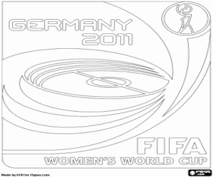Colorear Logo Mundial Femenino Fútbol 2011