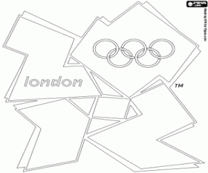 Colorear Logo Olímpiadas Londres 2012