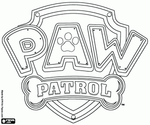 Colorear Logo original de Paw Patrol