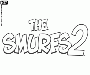 Colorear Logo original de The Smurfs 2
