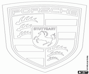 Colorear Logo Porsche