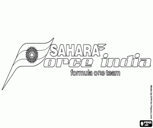 Colorear Logo Sahara Force India F1 Team