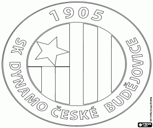 Colorear Logo SK Dynamo České Budějovice