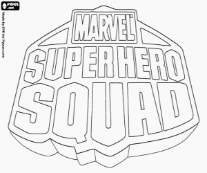 Colorear Logo Super Hero Squad