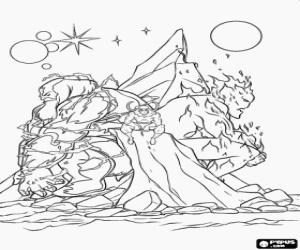 Colorear Loki, enemigo de Thor