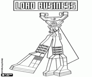 Colorear Lord Business, La Lego Película
