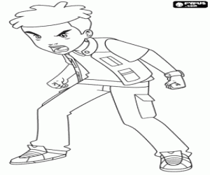 Colorear Lucas, personaje de Gormiti