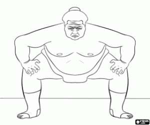 Colorear El luchador de sumo