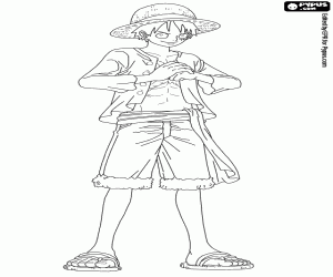 Colorear Luffy en One Piece New World