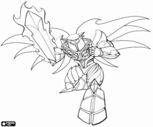 Colorear Luminor, Gormiti Mythos