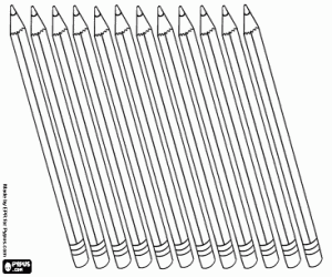 Colorear Los lápices de colores