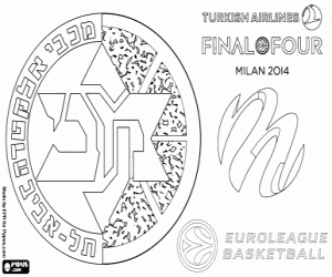 Colorear Maccabi, campeón Euroliga 2014