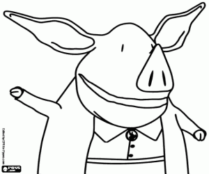 Colorear La maestra Mrs. Hoggenmuller