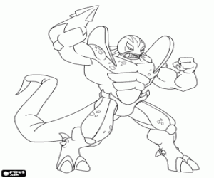 Colorear Magmion, el Señor del Mal