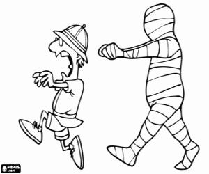 Colorear La maldición de la Mómia