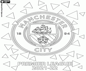 Colorear Manchester City, campeón 2021-2022