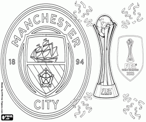 Colorear ManCity, campeón del mundo 2023