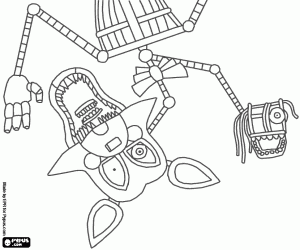 Colorear Mangle, Five Nights at Freddy's