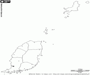 Colorear Mapa de Granada