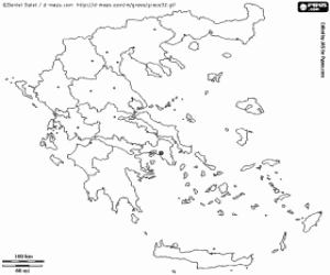 Colorear Mapa de Grecia