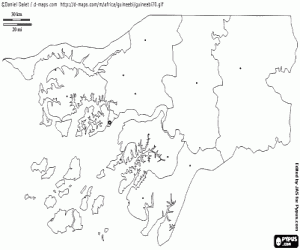 Colorear Mapa de Guinea-Bisáu