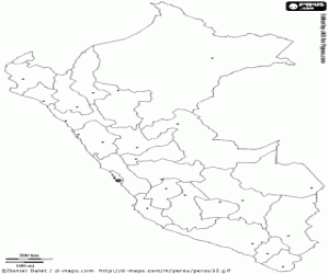 Colorear Mapa de Perú