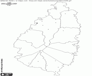 Colorear Mapa de Santa Lucía