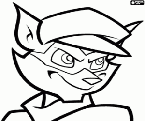 Colorear El mapache Sly Cooper