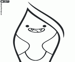 Colorear Marceline Abadeer, la Reina Vampiro