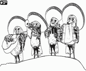 Colorear Los mariachis de Rango